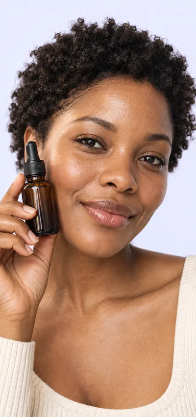 A creator’s skincare video playing on a phone